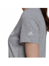 Dámske tričko Adidas Loungwear Essentials Slim Logo, sivá HL2053